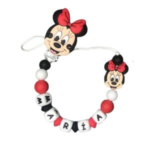 Chupetero Minnie Roja personalizado