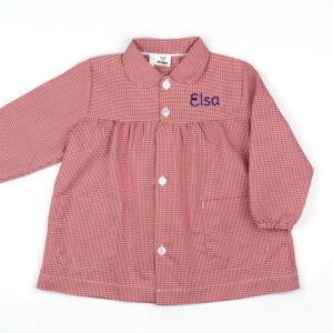 Babi para guardería Rojo personalizado