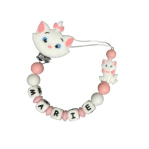 Chupetero gata Marie personalizado