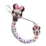 Chupetero Minnie Rosa personalizado