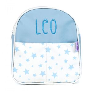 Mochila Estrellas Azul Personalizada