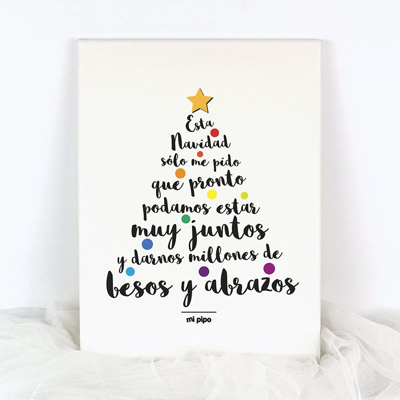 Lienzo Navidad Esta Navidad