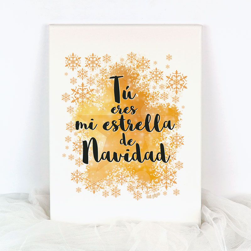 Lienzo Navidad Tú eres mi estrella de Navidad