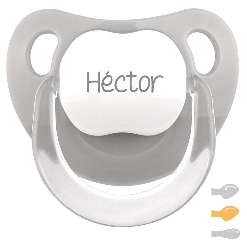 Chupete personalizado Gris baby