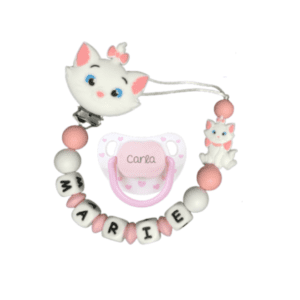 Chupetero De Silicona Aristogatos con chupete personalizado