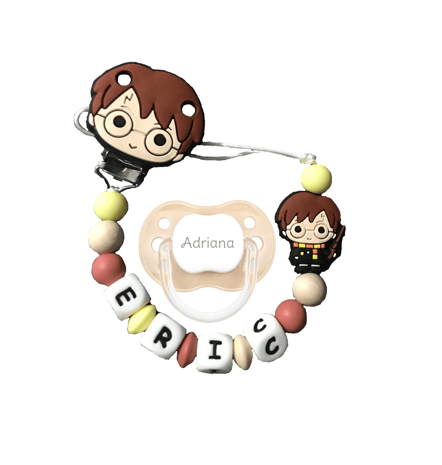 Chupetero De Silicona Harry Potter con chupete personalizado