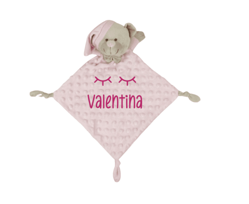 DOU-DOU Osito dormilón rosa Personalizado