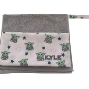 Toallita rizo personalizada modelo Yoda